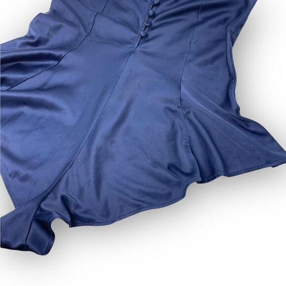 Victoria’s Secret Lace Keyhole Cutout Lingerie Romper One Piece Teddy Blue XS - Picture 9 of 12